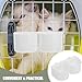 Happyyami Water Bowl for Pets Hanging Dog Feeder Bowl Splashproof Edge Space-Saving Design for Cage Cat Crate and Pet Carrier Water and Food Dish