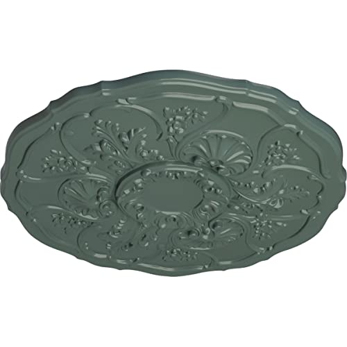 Image of Ekena Millwork CM22CNCBF 22 OD x 1 1 /2 P Cornelia Ceiling Medallion fits Canopies up to 4 inch, Cloud Burst