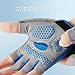 keynoyin Elementary School Students' Outdoor Sports Bicycle Half-Finger Riding Anti-Slip Touch Screen Gloves - Gray-L
