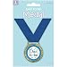 Amscan Delightful Dad To Be Medal of Distinction Baby Shower Party Novelty Favors, 2", Blue/Gold