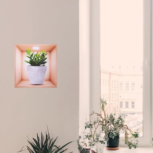 Calcomanías de pared de plantas para decoración sofisticada en casas modernas 6
