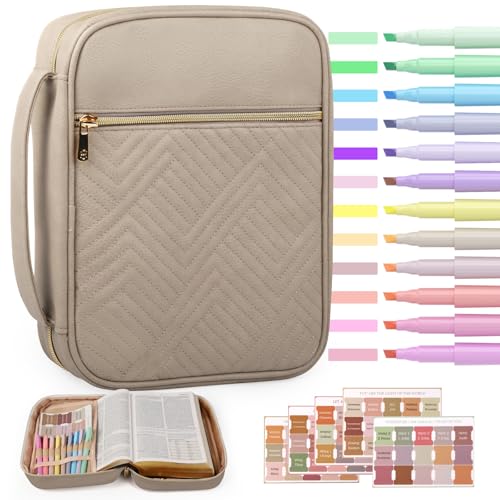BellaHold Quilted Vegan Leather Bible Cover