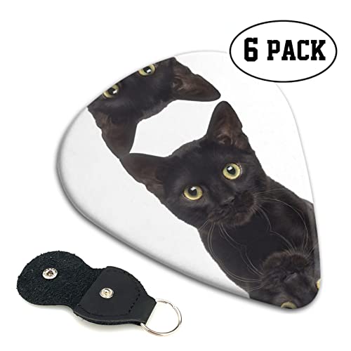 Ensemble de 6 médiators de guitare chat mignon noir pour guitare acoustique, guitare électrique, basse, ukulélé – fin… - Les Beatles, Paul McCartney, John Lennon, RIngo Starr, George Harrison Ensemble de 6 médiators de guitare chat mignon noir pour guitare acoustique, guitare électrique, basse, ukulélé - fin… – Image 3