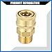 VekAuto Pressure Washer Coupler/Outer Female Washer Gun Adapter Universal for Car/Durable Brass 1/2