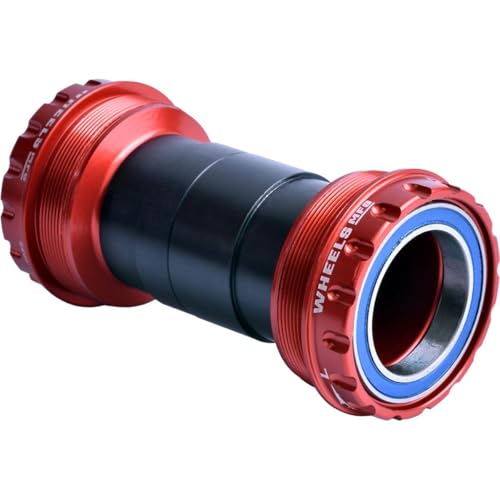 Wheels Mfg T47 Outboard Bottom Bracket - ABEC-3 Red, 30Mm