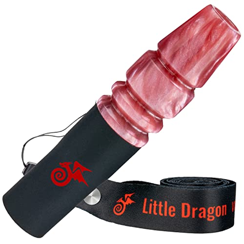 Little Dragon® Boquilla higiénica para cachimba de color oro rosado – elegante resina epoxi, boquilla higiénica apta para todas las boquillas, boquilla reutilizable y única con banda