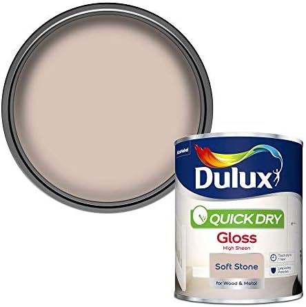 Dulux Quick Dry Gloss Paint For Wood And Metal - Pure Brilliant White 2. 5 Litres
