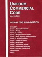 Uniform Commercial Code 2004: Official Text and Comments 0314113460 Book Cover