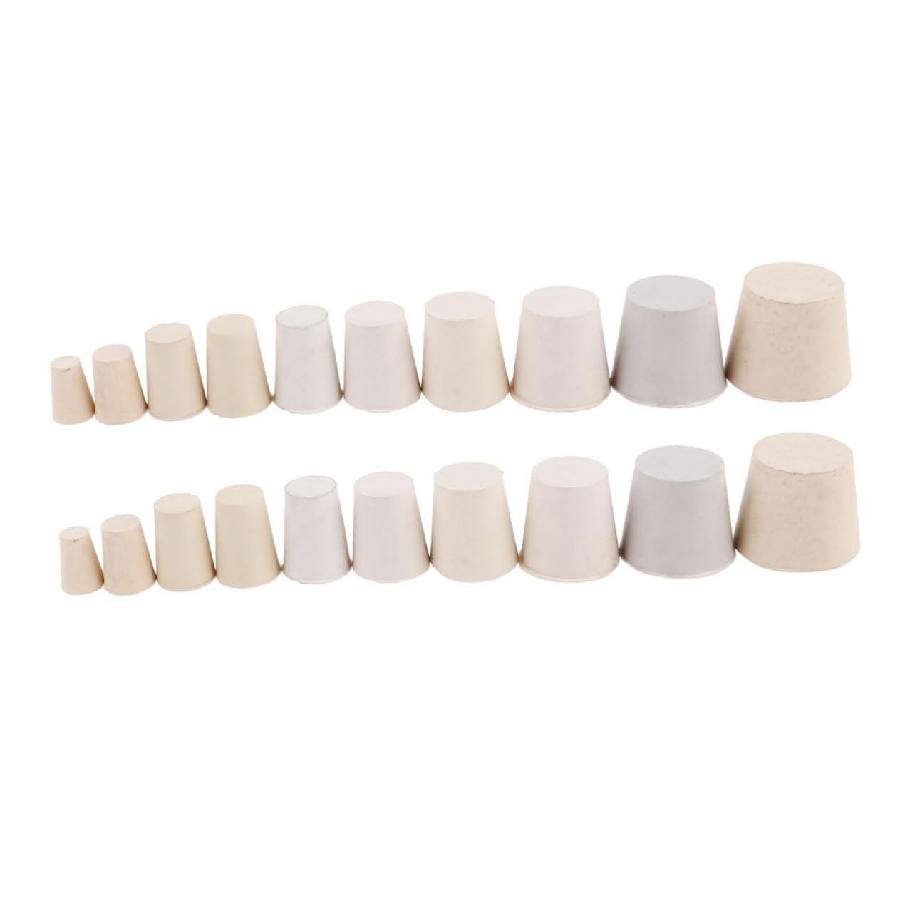 FUNOMOCYA 20pcs Solid Rubber Cap Plug Liquid Stopper Storage Tube Caps for Bottle Sealing High-Temperature Resistance Random Colors
