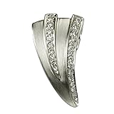  KISMA Schmuck Anhänger für Ketten, synthetischer Zirkonia weiß, 925 Sterling Silber rhodiniert KIH0107-009