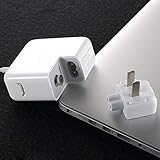 BEYEE Travel Charger Converter US Duck head Plug, Spare Connector for iPod, iPhone,iPad Tablets, Macbook AC Power Adapter (2xUS Plug) White - Image 6
