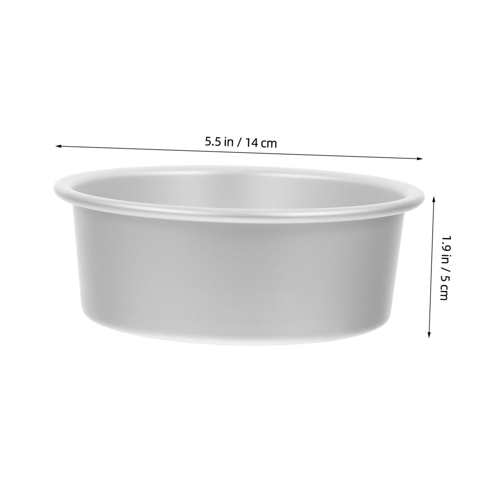 Unomor 5pcs Mini Round Aluminum Cake Pan Non Stick Baking Tins for Family Gatherings for Birthday Cakes Pizzas and More Easy to Clean and