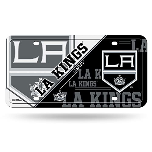 Rico Industries NHL Los Angeles Kings Split Metal Auto Tag 8.5