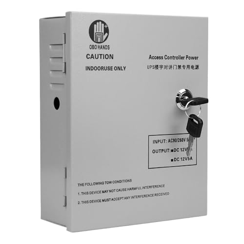 Boîte d'alimentation contrôle d'accès AC90V/260V 5A avec temporisation DYX5A