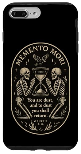 メメント森 スケルトン 砂時計 祈り スマホケース iPhone 7 Plus/8 Plus 用