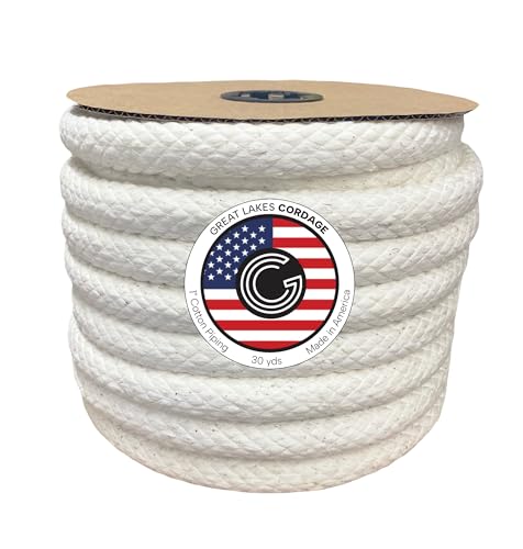 Cordón de algodón de 1 pulgada tamaño 7 trenzado de 30 yardas 2