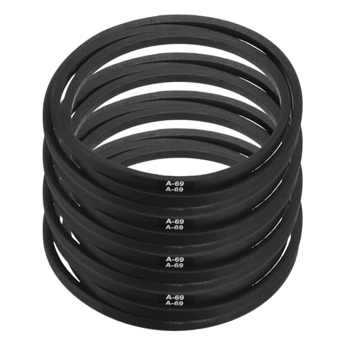 Image of uxcell 4pcs A69 or 4L710 Classic Wrapped Rubber V-Belt, 69 inch(1750mm) Inside Circumference, A Profile V Belt