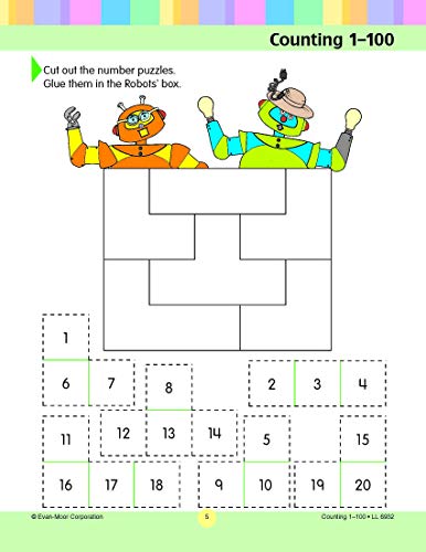 Learning Line: Counting 1-100, Grade 1 - 2 Workbook #TOP6