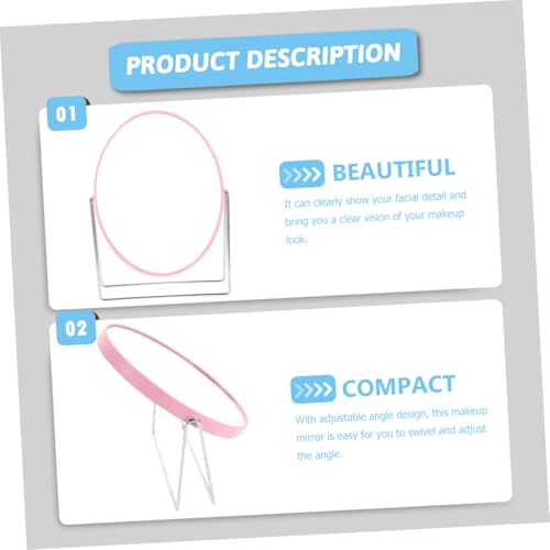Espejo de maquillaje doble cara con base giratoria FOMIYES miniatura 6