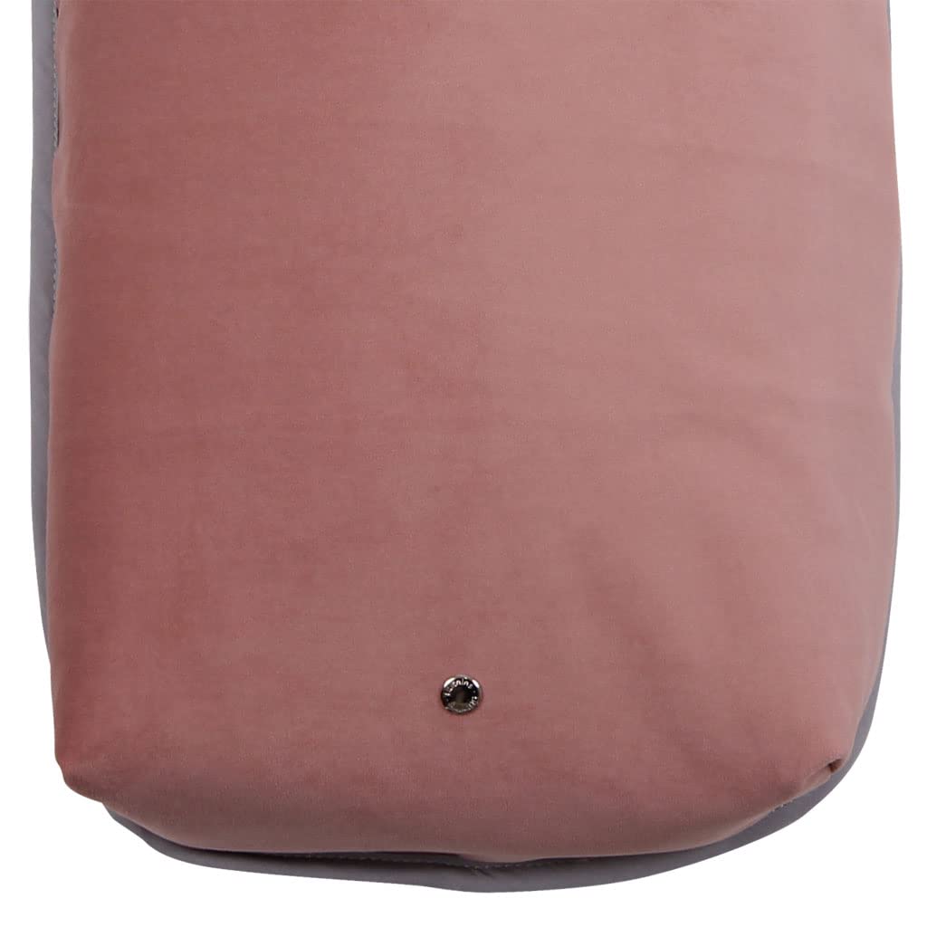 Saco Capazo Bebé Invierno Universal ALPES ROSA. Polar Gris - Relleno extraíble - Medidas 77x34