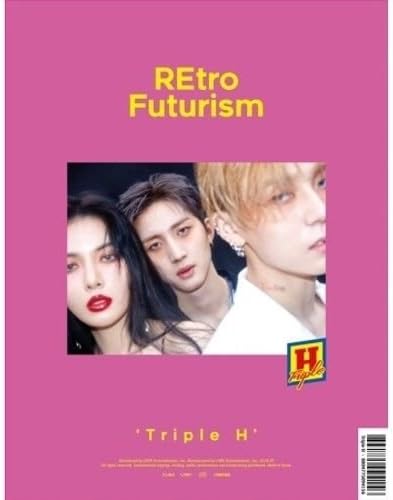 Triple H - [Retro Futurism] 2nd Mini Album CD+1p Lyrics Poster(On)+84p Booklet+1p PhotoCard+1p Sticker K-POP Sealed
