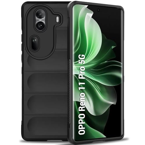 Image of TheGiftKart Liquid Silicon Back Cover Case for Oppo Reno 11 PRO 5G | Shockproof Military Grade Protection | Micro-Fibre Cloth On Inner Side | Anti-Slip Grip Oppo Reno 11 PRO 5G Back Cover