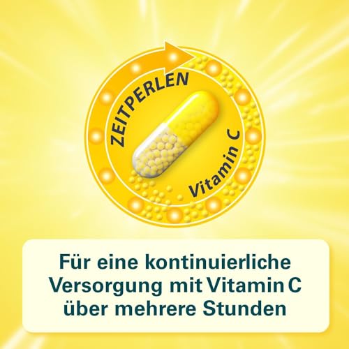 Cetebe Abwehr plus - Nahrungsergänzungsmittel zur dreifachen Unterstützung der Abwehrkräfte mit ZEITPERLEN - Vitamin C, Vitamin D und Zink - 1 x 120 Kapseln