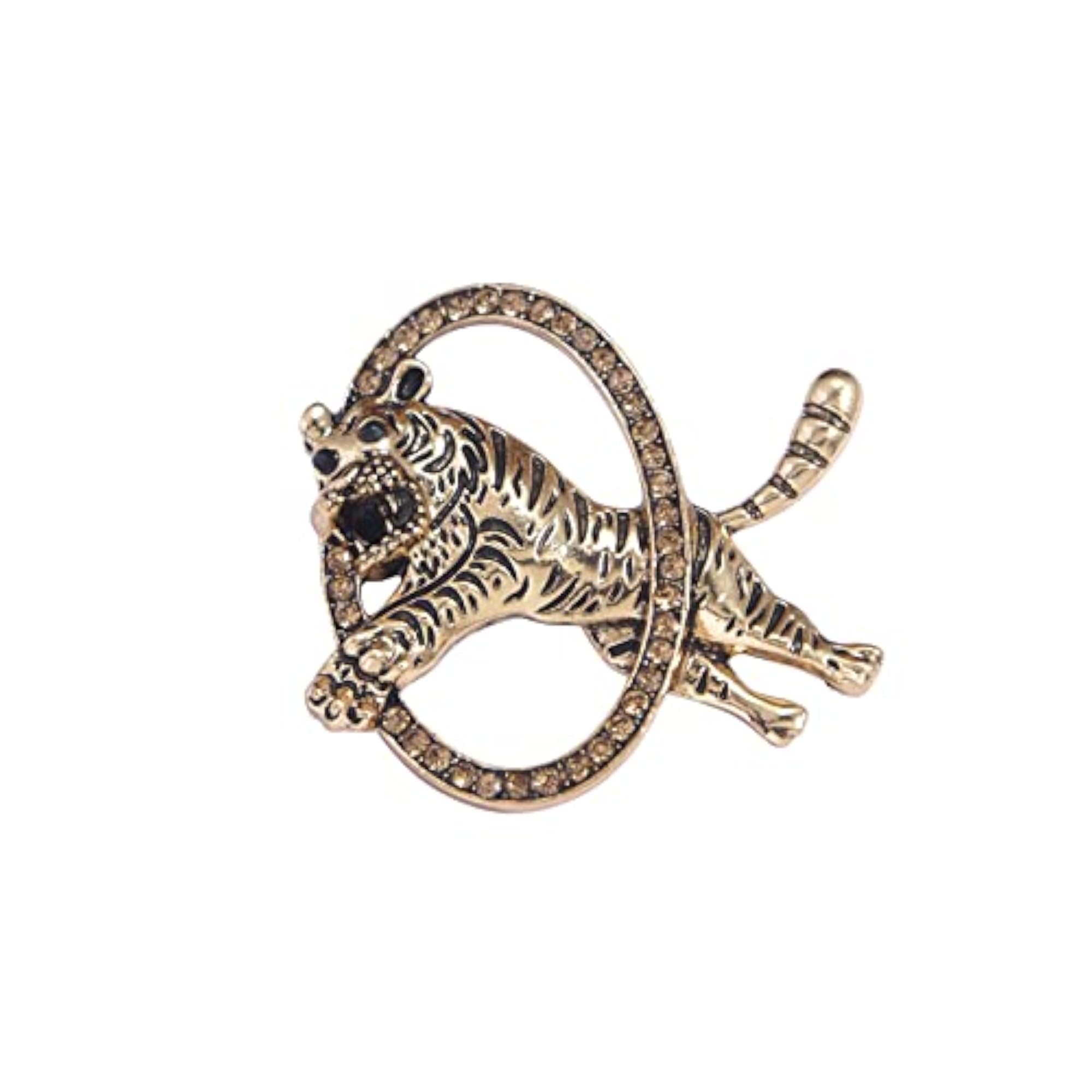 Tiger Shaped Blazer Brooch for Men