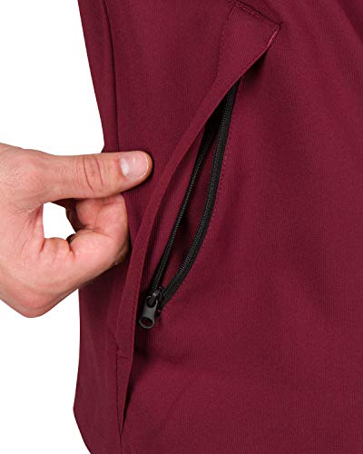 Three Sixty Six Mens Windbreaker Jackets - Zippered Golf Wind Breaker Jacket - Vented, Dry Fit #TOP2