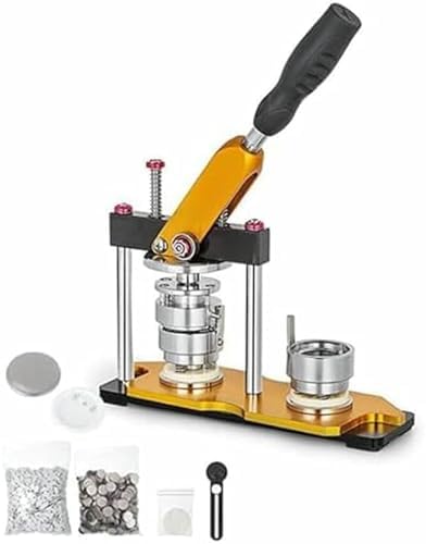 Creative Button Making Kit - 100 Pieces Fun Craft Supplies for DIY Pins & Badges - Ideal for Kids' Projects and Parties - Easy to Use Press Machine