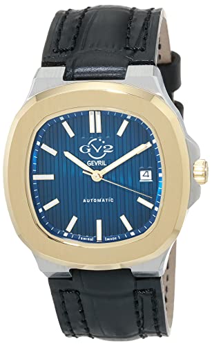GV2 Men's Swiss Automatic Watch from The Potente Collection, Genuine Hand Made Italian Leather Strap