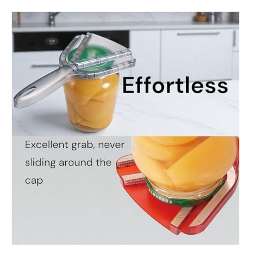 Jar Opener for Weak Hand & Seniors with Arthritis BY HPBIZ With Wine&Bottale Opener (RED) by HPBIZ - Image 8