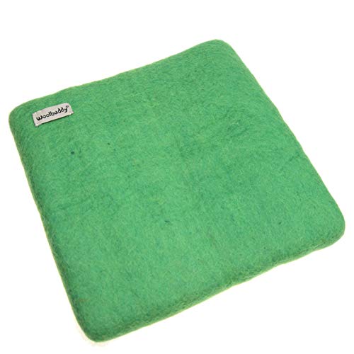 Woolbuddy Needle Felting 100% Woolen Mat Size XL (Green)