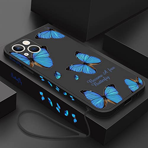 Coque Papillon Rouge iPhone 13 Housse Colorée pour Voyage et Quotidien