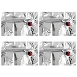 4 Pack Wine Purse Refill Bags, 2L Refillable Wine Replacement Storage Pouch, Beverage Pouch with Spout, Refill Bladder Bags for Alcohol Cools, Purse, Holders, Carriers