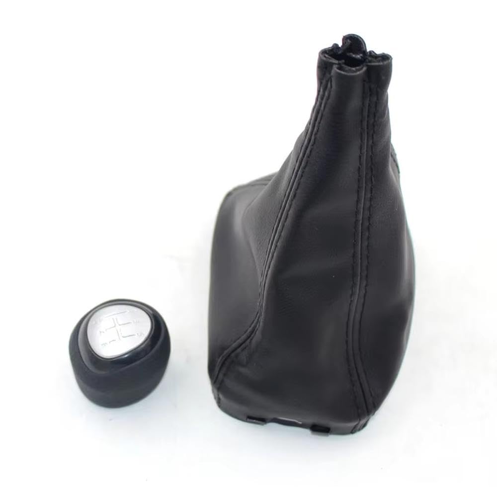 Poanbcgy 6 Speed Auto Parts 5 Gear Shift Knob Leather Gaiter Boot Cover Case Lever Shifter For Saab 93 9-3 Ss 2003-2012(6 Speed)