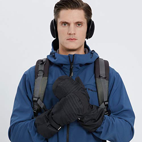 CLISPEED Luvas de Neve LÃ£ de Inverno Quente Esqui Ciclismo EquitaÃ§Ã£o CaÃ§a Esqui Luvas Luvas Impe