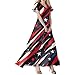 Red White and Blue Dress for Women Short Sleeve Maternity Dressy Stars Stripe Casual Lounge Independence Day Fashion 4th of July Outfit Vestidos De Verano para Mujer 2025
