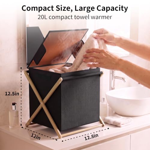 JANVONP Foldable Countertop Towel Warmer, 20L Large Capaticy, Save Space - image 3
