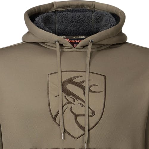 Drake Waterfowl Men's LST Silencer Fleece-Lined Hoodie | Heavyweight Hunting Hoodie with Warm Kangaroo Pocket & Quiet Fabric3
