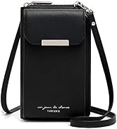Aeeque Borsa a tracolla da donna, in pelle PU, da donna, leggera, con scomparti per carte di credito, chiusura lampo, per donne e ragazze, A- rosa