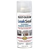 Rust-Oleum 265495 11-Ounce Leak Seal Flexible Rubber Sealant, Clear - 6 Pack