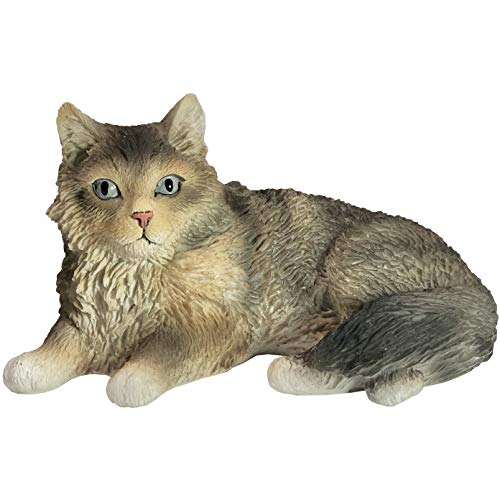 Figura de gato Maine Coon marrón pequeña Sandicast