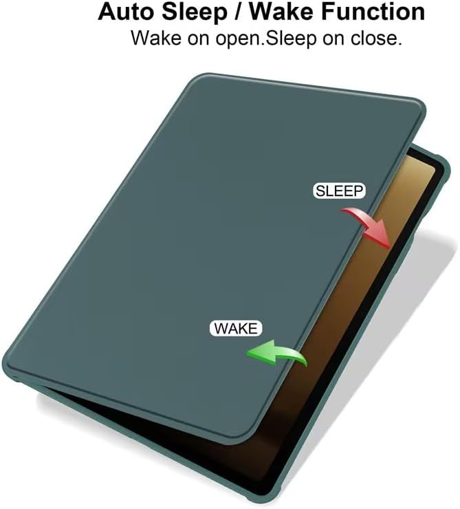 Case for Samsung Galaxy Tab S11 Ultra,14.6 inch,Protective Case,360 Degree Rotation Stand Cover Clear Back, Auto Wake/Sleep [Not Included Stylus][Protective Ultra Thin][Anti Scratch]-Green image 2