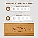 Awesome Toes Spacers & Separators, Fast Pain Relief from Hammertoe & Bunions, Two Pairs in Stylish Wooden Box, Latex-Free Rubber Toe Stretchers for Men & Women