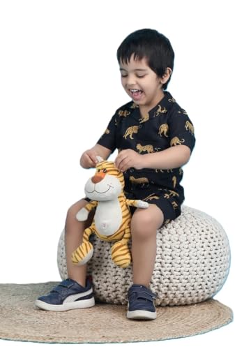 Image of POLKA TOTS Cotton Half Sleeves Shirt With Shorts, All Over Print Cord Set for Baby Boy Kids