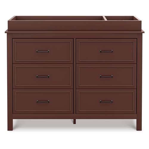 Image of Davinci Charlie 6-Drawer Double Dresser in Crimson, GREENGUARD Gold Certified