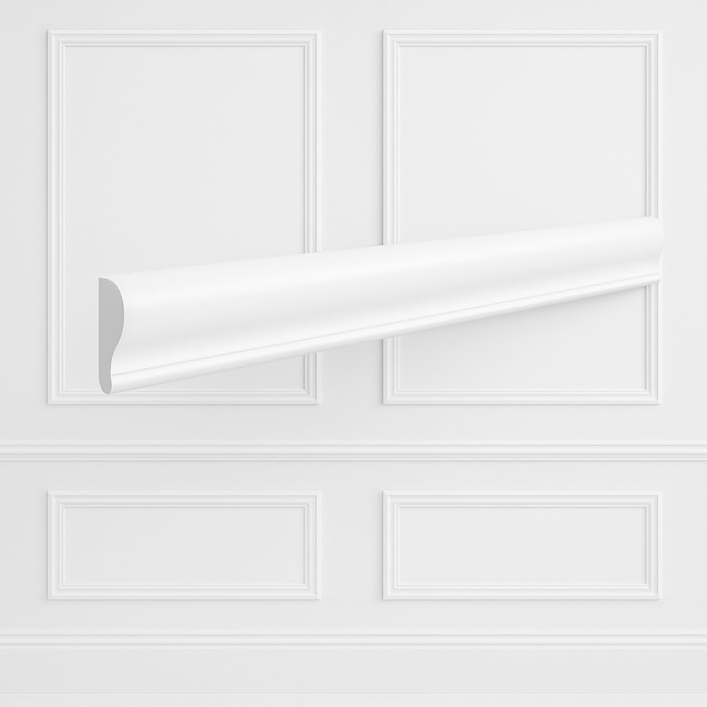 Pre-Finished Dado Rail Moulding – No Paint Required, Ready to Install Decorative Wall Trim, MDF Wall Panelling Strip for Feature Walls & Hallways – 4 PCS Kit by Purely Panache