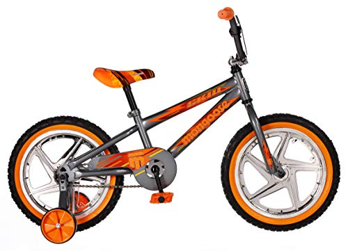Mongoose Skid Bike, 16 Inch Bike for Kids Ages 3-7, BMX