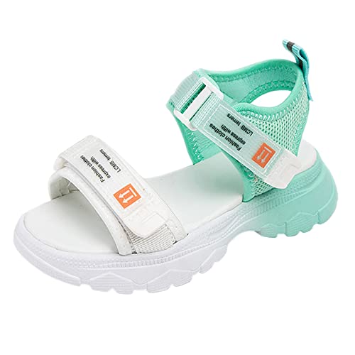 Girls Sandals Children Shoes Platform Sandals Color Matching Soft Sole Beach Sports Sandals Baby Leather Sandals